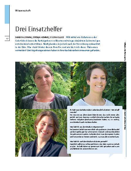 Vorschauseite 1: Sandra Grimm, Svenja Hemme, Sylvia Kluge – Drei Einsatzhelfer