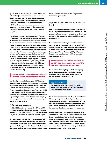 Vorschauseite 5: Maßnahmen zum Schutz vor kontaktübertragenen Virusinfektionen