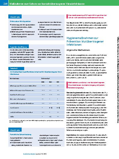 Vorschauseite 6: Maßnahmen zum Schutz vor kontaktübertragenen Virusinfektionen