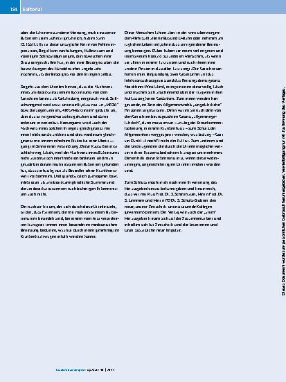Vorschauseite 2: Screening auf multiresistente Bakterien – Fluch oder Segen?
