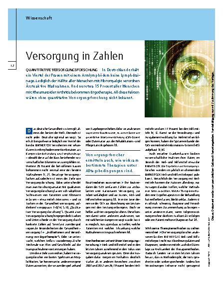 Vorschauseite 1: Quantitative Versorgungsforschung – Versorgung in Zahlen