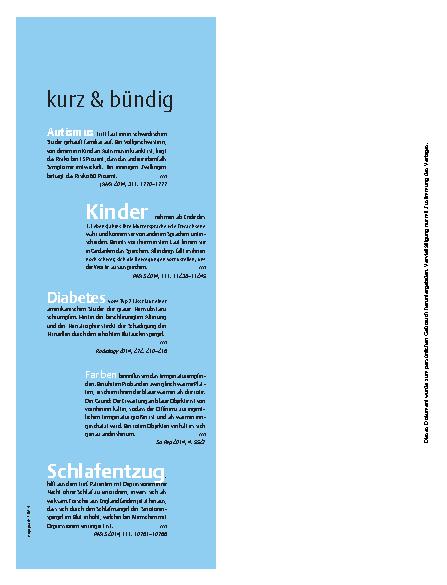 Vorschauseite 1: kurz & bündig