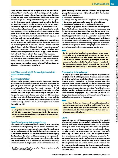 Vorschauseite 2: Frühe sprachliche Bildung beobachten und begleiten