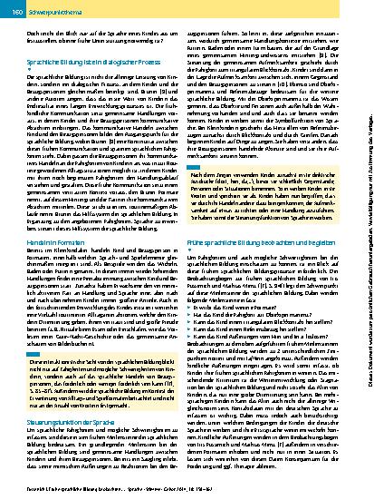 Vorschauseite 3: Frühe sprachliche Bildung beobachten und begleiten