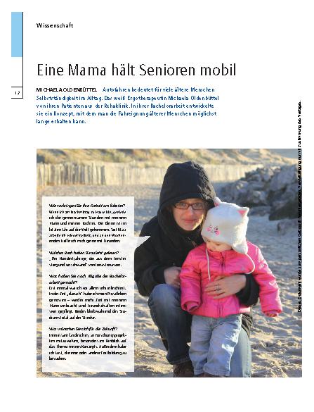 Vorschauseite 1: Michaela Oldenbüttel – Eine Mama hält Senioren mobil