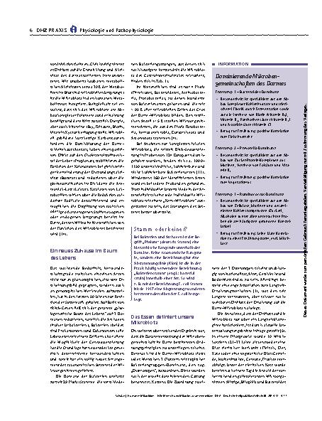 Vorschauseite 3: Humanes Mikrobiom – Wie Mensch und Mikrobe zusammenwirken
