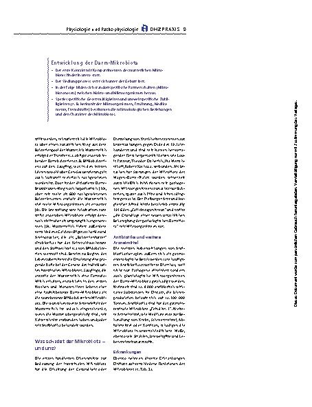 Vorschauseite 6: Humanes Mikrobiom – Wie Mensch und Mikrobe zusammenwirken