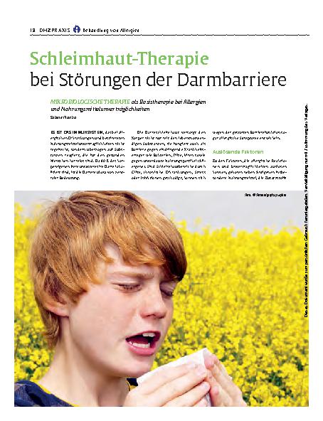 Vorschauseite 1: Schleimhaut-Therapie – bei Störungen der Darmbarriere