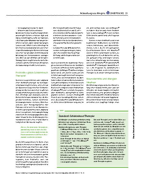 Vorschauseite 4: Schleimhaut-Therapie – bei Störungen der Darmbarriere
