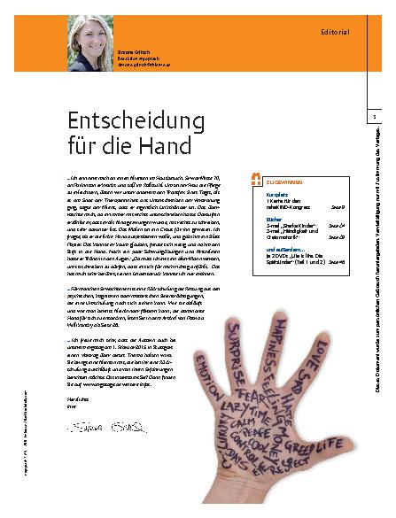 Vorschauseite 1: Entscheidung für die Hand
