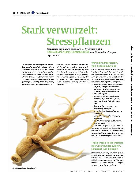Vorschauseite 1: Stark verwurzelt: Stresspflanzen