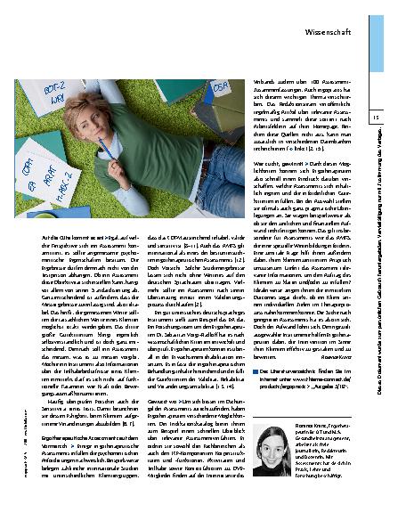 Vorschauseite 2: Assessments – Therapieerfolge messen