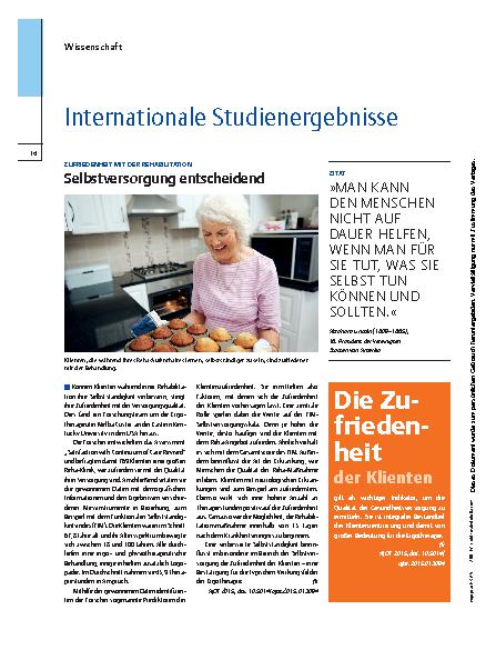 Vorschauseite 1: Internationale Studienergebnisse