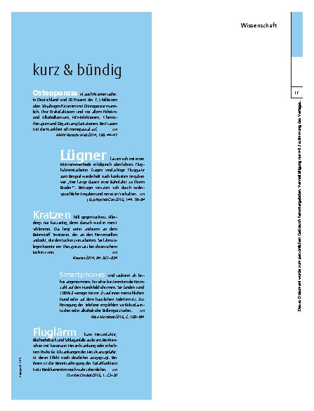 Vorschauseite 1: kurz & bündig