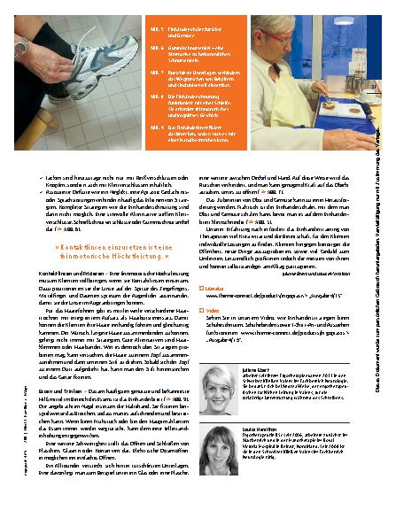 Vorschauseite 4: Im Ein-Hand-Modus – Einhändertraining in der Selbstversorgung