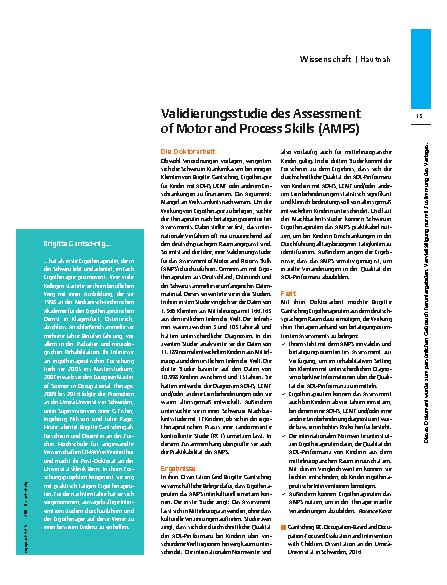 Vorschauseite 2: Praxisbezogene Forscherin – Brigitte Gantschnig