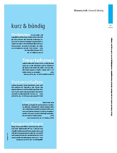 Vorschauseite 1: kurz & bündig