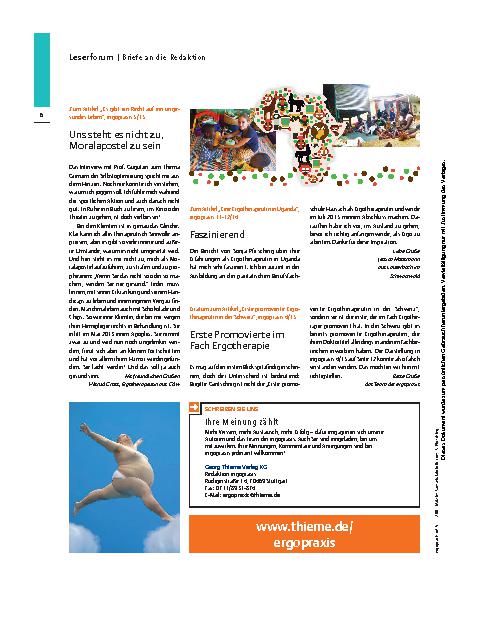 Vorschauseite 1: Briefe an die Redaktion