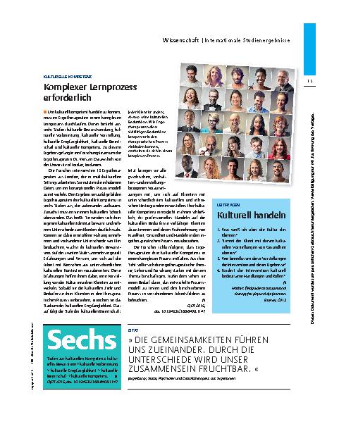 Vorschauseite 2: “Internationale Studienergebnisse”