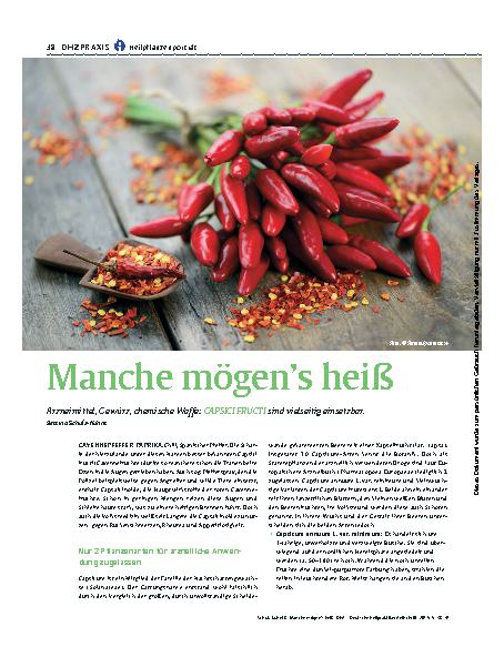 Vorschauseite 1: Manche mögen’s heiß