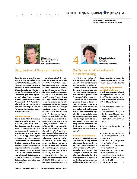 Vorschauseite 2: 4 Fachleute – 4 Behandlungsstrategien: HWS-Syndrom