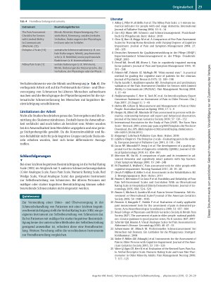 Vorschauseite 4: Schmerzmessung durch Selbstbeurteilung bei älteren Menschen mit kognitiver Beeinträchtigung