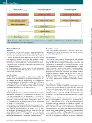 Vorschauseite 3: Entwicklung einer Kurzversion des Spinal Function Sort (M-SFS): Ein Mixed-Method-Ansatz,