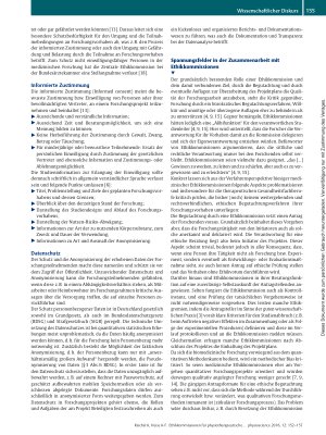 Vorschauseite 4: Ethikkommissionen für physiotherapeutische Forschung – ein Diskurs