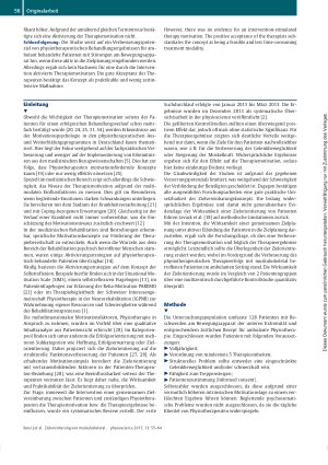 Vorschauseite 2: Zielorientierung von muskuloskeletal betroffenen Patienten als motivationsfördernde Maßnahme zur Verbesserung des ambulanten Therapieerfolgs
