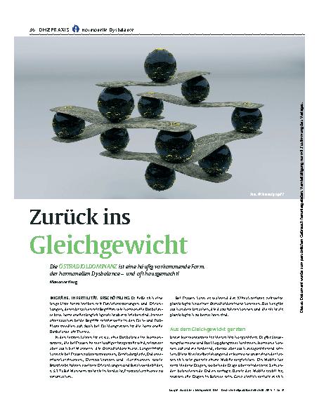 Vorschauseite 1: Zurück ins Gleichgewicht