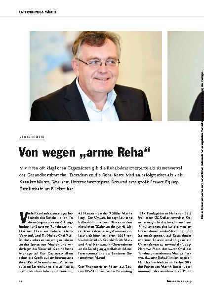 Vorschauseite 1: Von wegen „arme Reha”