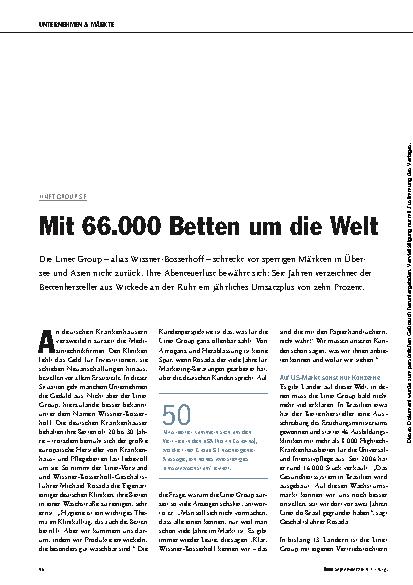 Vorschauseite 1: Mit 66.000 Betten um die Welt