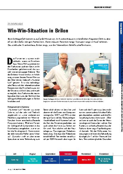 Vorschauseite 2: Win-Win-Situation in Brilon