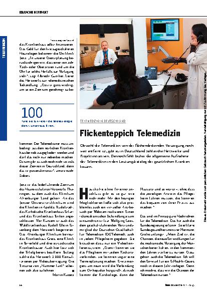 Vorschauseite 1: Flickenteppich Telemedizin