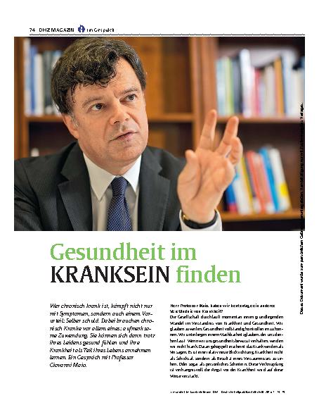 Vorschauseite 1: Gesundheit im Kranksein finden