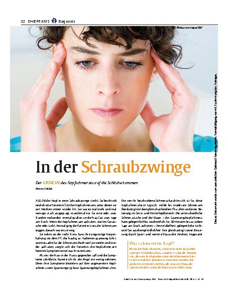 Vorschauseite 1: In der Schraubzwinge
