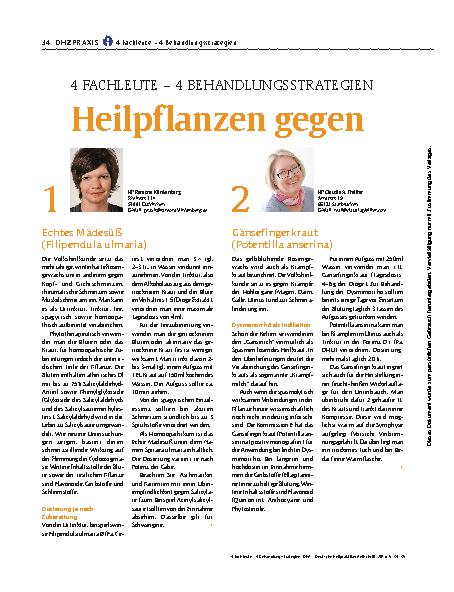 Vorschauseite 1: Heilpflanzen gegen Schmerzen