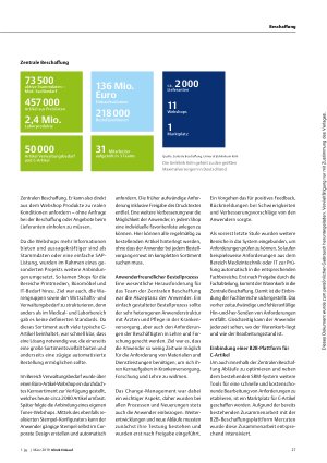 Vorschauseite 2: Erfahrungsbericht: Anforderungsund Bestellprozesse schrittweise digitalisiert