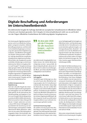 Vorschauseite 1: Öffentliche Vergabe: Digitale Beschaffung und Anforderungen im Unterschwellenbereich
