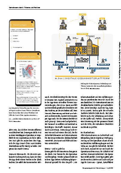 Vorschauseite 2: Digitale Patienteninformation: Doppelte Kompetenz für den digitalen Wandel