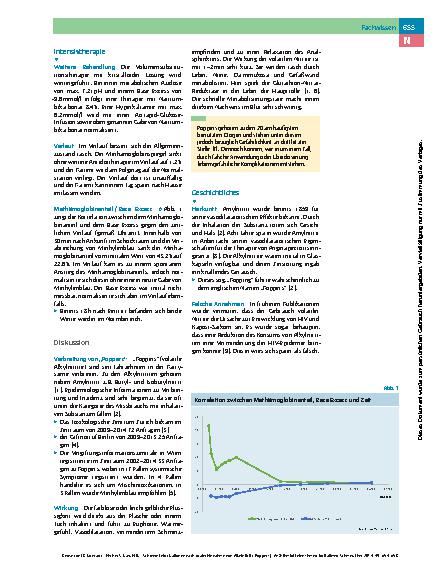 Vorschauseite 2: Kasuistik – Schwere Intoxikation nach oraler Einnahme von Alkylnitrit („Poppers“)