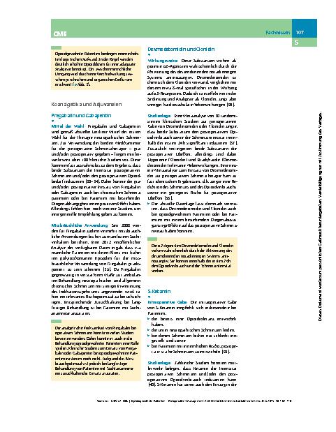 Vorschauseite 6: Opioidgewöhnte Patienten – Perioperatives Management