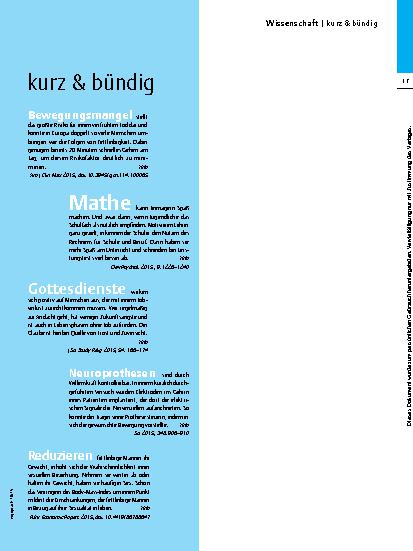 Vorschauseite 1: kurz & bündig