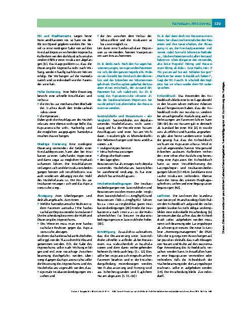 Vorschauseite 4: Pssst ... AINS-Secrets! – Heute aus der Anästhesie