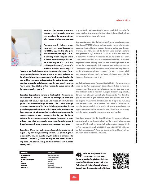 Vorschauseite 2: Unklare Schmerzen im Bauch – Non-specific abdominal pain