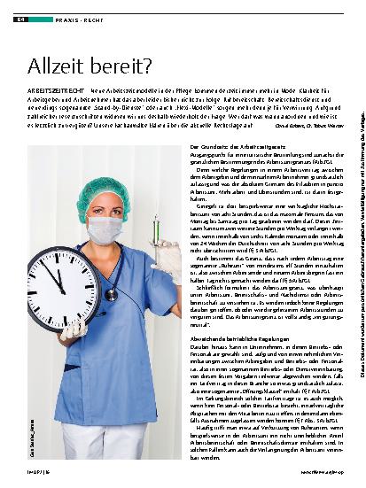 Vorschauseite 1: Allzeit bereit?