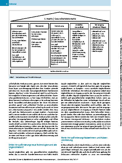 Vorschauseite 2: Digitalisierte Gesundheit: neue Herausforderungen für Public Health