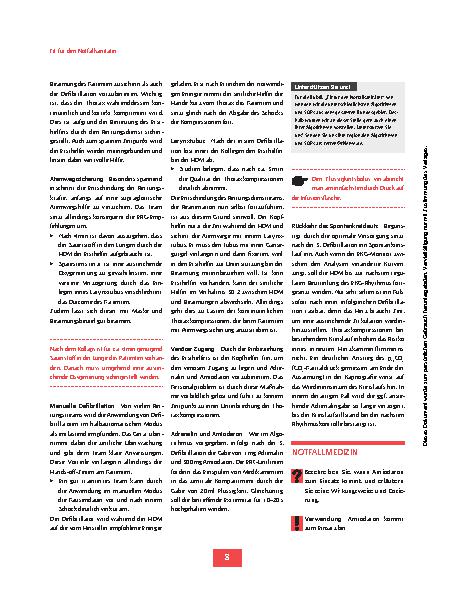 Vorschauseite 5: Reanimation bei Kammerflimmern – Ergänzungsprüfung – Das sollten Sie wissen