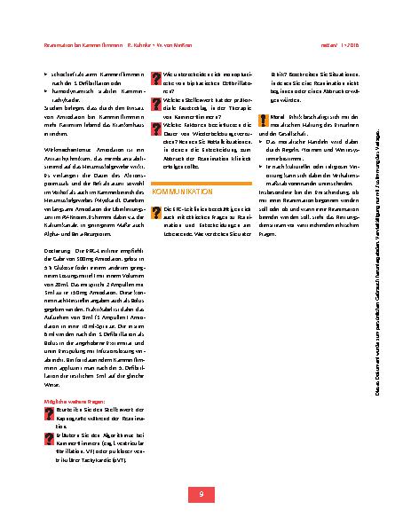 Vorschauseite 6: Reanimation bei Kammerflimmern – Ergänzungsprüfung – Das sollten Sie wissen