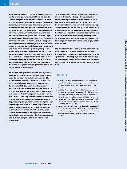 Vorschauseite 2: Das Gleiche aber nicht dasselbe – neue epidemiologische Einschätzung durch moderne molekularbiologische Methoden